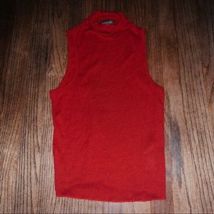 Red Halter Tank Top